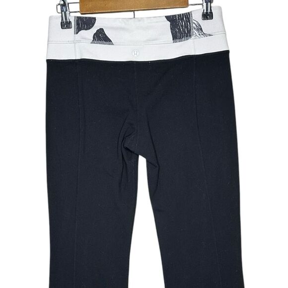 Lululemon Groove Pant Flare White/Black Band Size 8 - Picture 2 of 5
